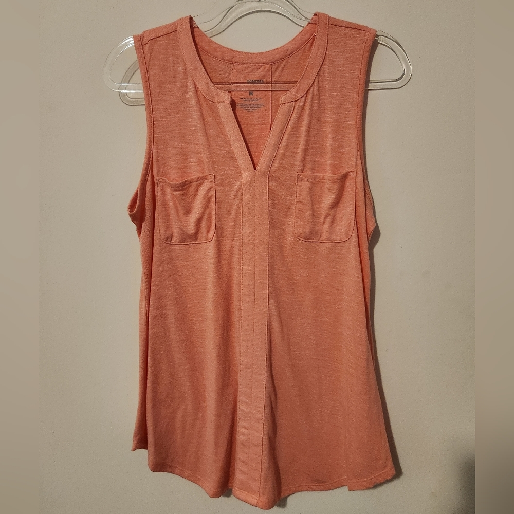 Sonoma peach sleeveless top Med
